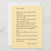 Carte Yorkshire Terrier Élégant Angel Sympathie (Dos)