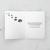 Carte Yorkshire terrier petite-fille mignonne voeux Noël (Intérieur)