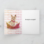 Carte Yorkshire Terrier Yorkie Chien Valentines Jour (Intérieur)