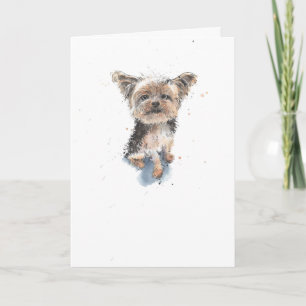 Carte Yorkshire Terrier, Yorkie drôle Dog Birthday Card