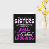 Carte You And I Are Sisters Always Remember That If You (Fleur jaune)