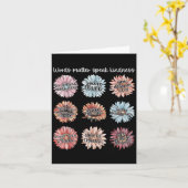 Carte You Are Enough Words Speak Kindness Sitive Daisy  (Fleur jaune)