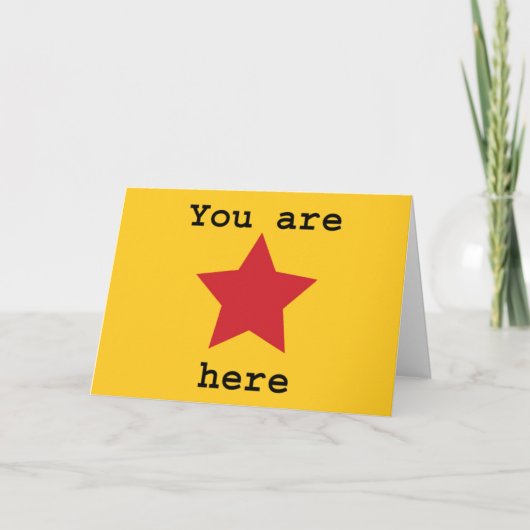 Carte You are here card (Devant)