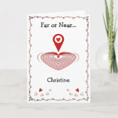 Carte You Are Here Folded Greeting Card (Devant)