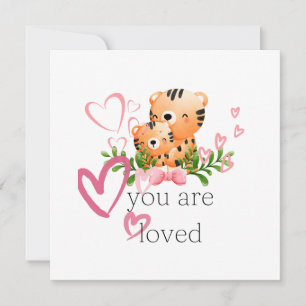 carte You are Loved Tiger