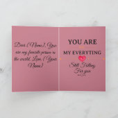 Carte You Are My Everything – Citation d'amour romantiqu (Intérieur)