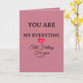 Carte You Are My Everything – Citation d'amour romantiqu (Fleur jaune)