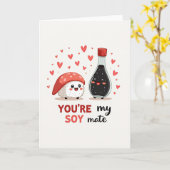 Carte You Are My Soy Mate Love Card (Fleur jaune)