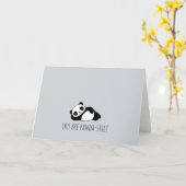 Carte You are pandastic! Anniversary & Valentines card (Fleur jaune)