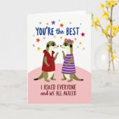Carte You Are The Best Appreciation Card (Fleur jaune)