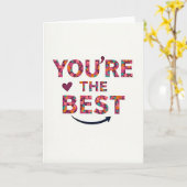 Carte You Are The Best Card (Fleur jaune)
