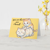 Carte "You are the one I knead!"  (Fleur jaune)