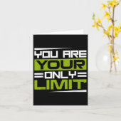 Carte You Are Your Only Limit, Insration And Motivation (Fleur jaune)
