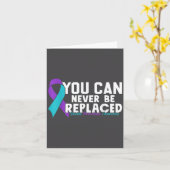 Carte You Can Never Be Replaced Suicide Prevention Aware (Fleur jaune)