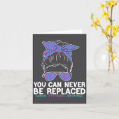 Carte You Can Never Be Replaced Suicide Prevention Aware (Fleur jaune)
