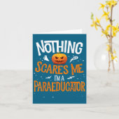 Carte You Cannot E Me I'm A Paraeducator Halloween Para (Fleur jaune)