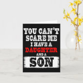Carte You Can't E Me I Have A Daughters And A Son Gift D (Fleur jaune)