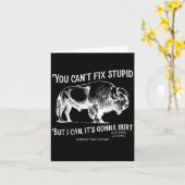 Carte You Can't Fix Stud But I Can It's Gonna Hurt Think (Fleur jaune)