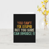 Carte You Can't Fix Stud But You Sure Can Divorce It  (Fleur jaune)