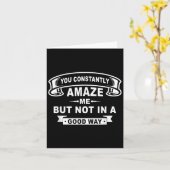 Carte You Constantly Amaze Me But Not In A Good Way Funn (Fleur jaune)