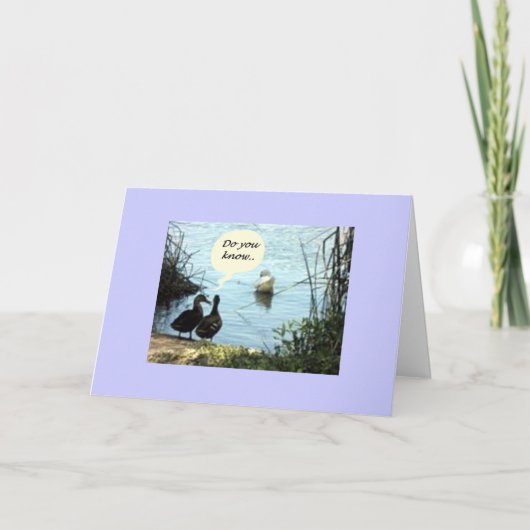 Carte YOU DO KNOW WE veut MISS YOU FROM THE GROUP (Devant)