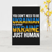 Carte You Don’t Need To Be Ukrainian To Support Ukraine (Fleur jaune)