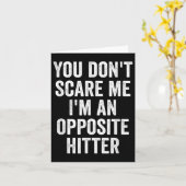 Carte You Don't E Me I'm An Opsite Hitter Volleyball Pla (Fleur jaune)