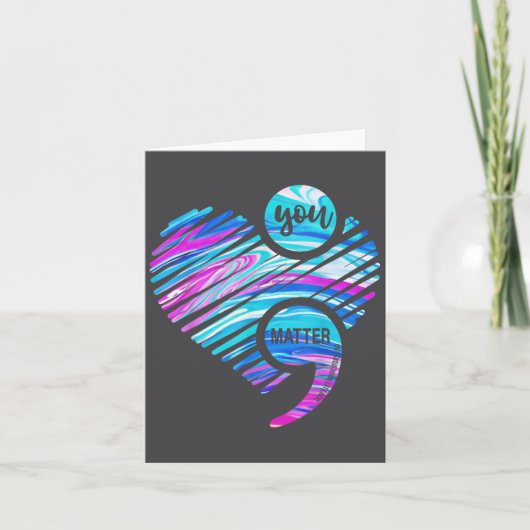 Carte You Don't Let Your Story End Suicide Prevention He (Devant)