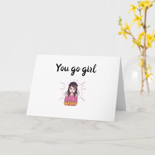 CARTE YOU GO GIRL "YOU GO THIS" (Fleur jaune)