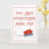 Carte You Make Everything More Fun (Fleur jaune)
