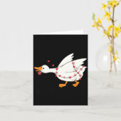Carte You Make My Heart Go Honk Funny Goose Valentine  (Fleur jaune)