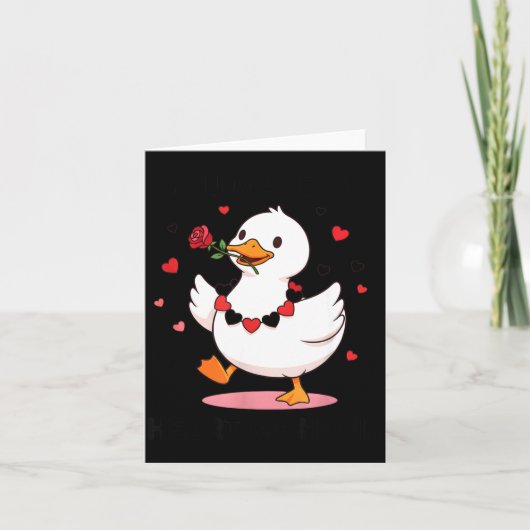 Carte You Make My Heart Go Honk Funny Goose Valentine’s  (Devant)
