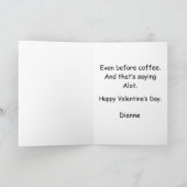 Carte You Make My Heart Go Moo Funny Valentines  Day (Intérieur)