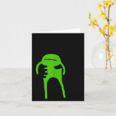 Carte You Must Accept The Frog Funny Meme Saying Quote (Fleur jaune)