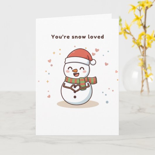 Carte You’re Snow Loved Cute Puchi Dōshi Card (Fleur jaune)