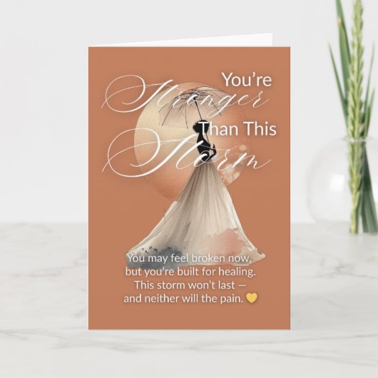Carte You’re Stronger Than This Storm | Greeting Card (Devant)