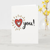 Carte You Sincère (Fleur jaune)