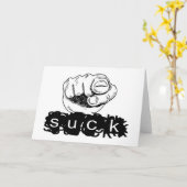 Carte You Suck (Fleur jaune)