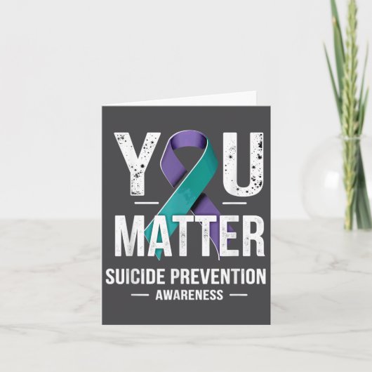 Carte You Suicide Prevention Awareness (Devant)