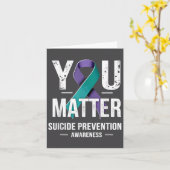 Carte You Suicide Prevention Awareness (Fleur jaune)