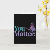 Carte You Suicide Prevention Awareness Mental Health  (Fleur jaune)