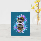 Carte You Suicide Prevention Awareness Semicolon Sunflow (Fleur jaune)