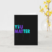 Carte You Suicide Prevention Awareness Teal Purple Ribbo (Fleur jaune)