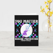 Carte You Suicide Prevention Awareness Women  (Fleur jaune)