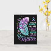 Carte You Suicide Prevention Mental Health Awareness  (Fleur jaune)