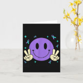 Carte You Teal Purple Ribbon Suicide Prevention Awarenes (Fleur jaune)