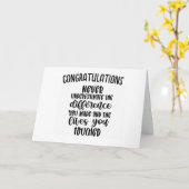 CARTE YOU WILL BE MISSED (VERY FUNNY CARD) CARD (Fleur jaune)