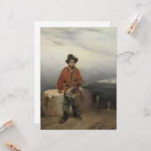 Carte Young Drummer Boy (par Gerolamo Induno) (Devant/Arrière en situation)