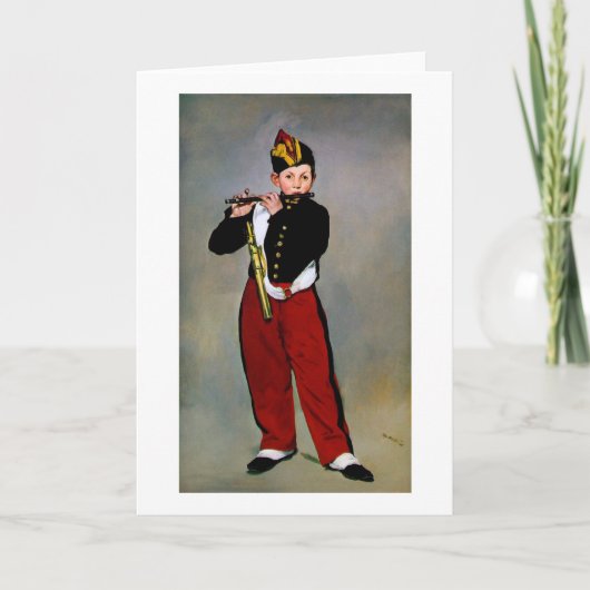 Carte Young Flutist, The Fifer, Edouard Manet, 1866 (Devant)