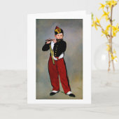 Carte Young Flutist, The Fifer, Edouard Manet, 1866 (Fleur jaune)